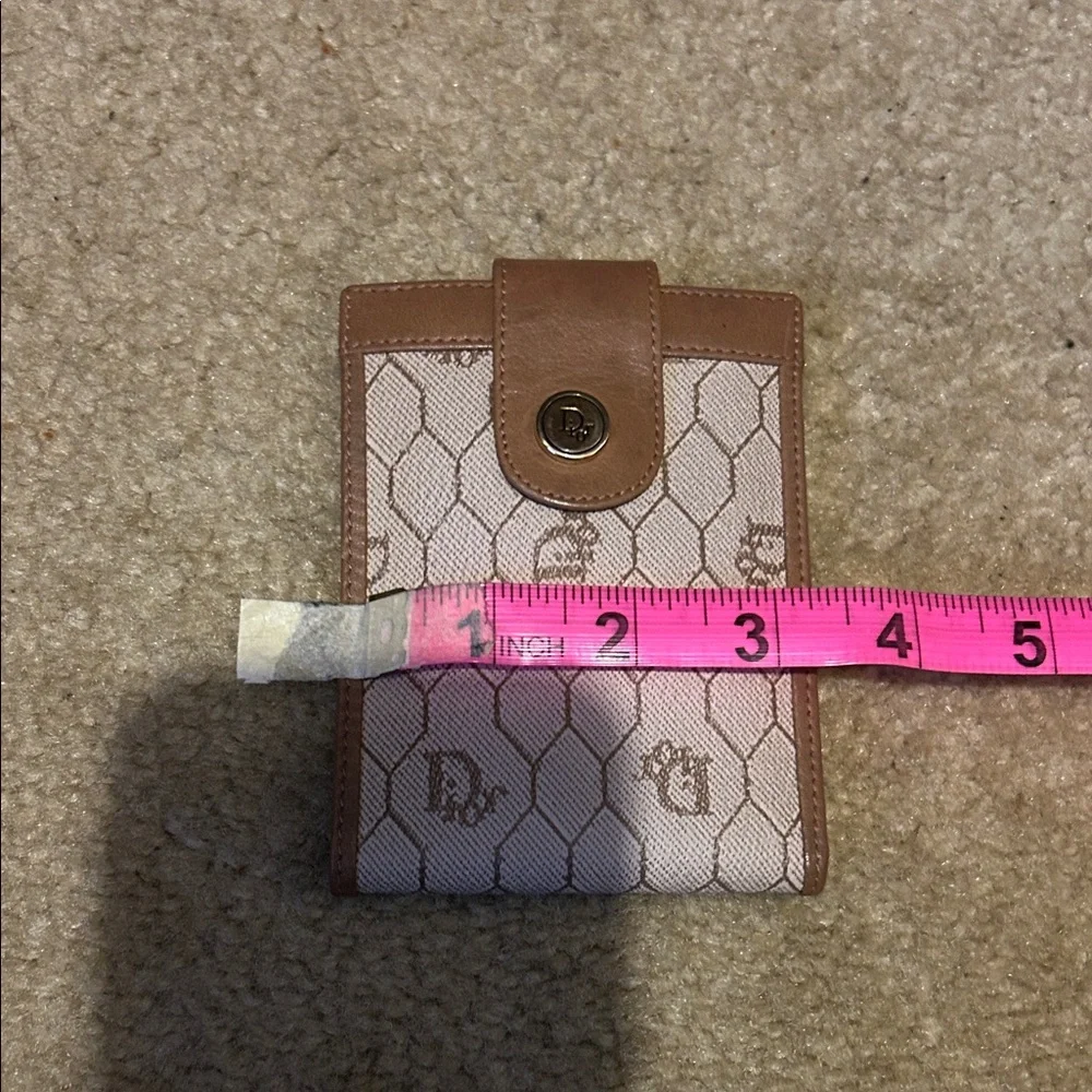 CHRISTIAN DIOR HONEYCOMB WOMEN'S PVC,LEATHER WALLET
